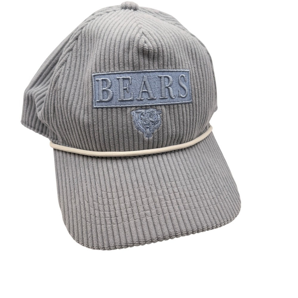 Women's '47 Light Blue Chicago Bears Hat Mellow Corduroy Hitch Adjustable NFL